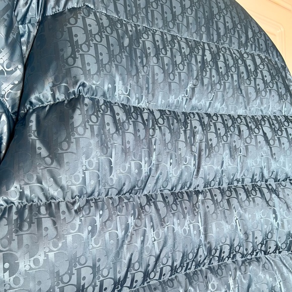 Dior Oblique Down Jacket in Light Blue - Picture 8 of 9